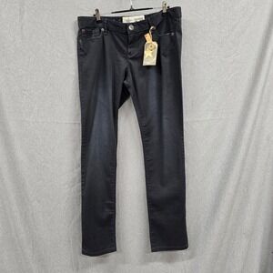 Converse One Star‎ Lexington Legging Jeans Black Low Waist Straight Hip Size 12